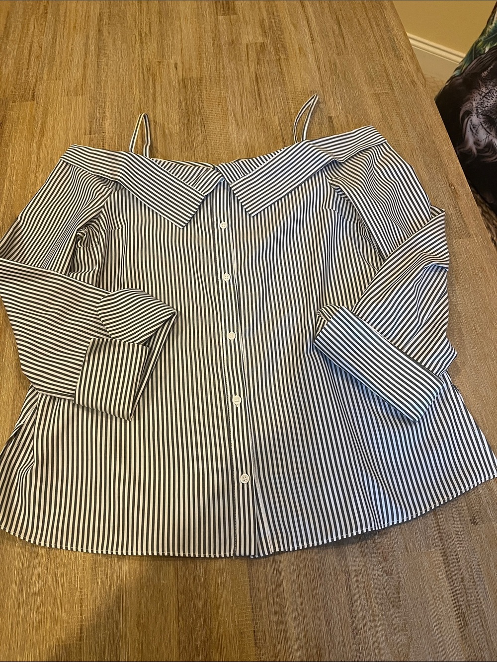 TOPSHOP Deconstructed Dress Shirt